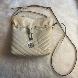 Tory Burch Kira Chevron Textured Mini Bucket bag crossbody handbag